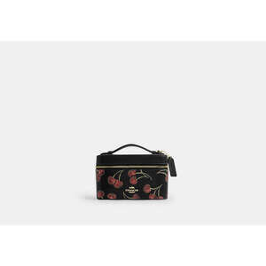 Cosmetic Case With Cherry Print